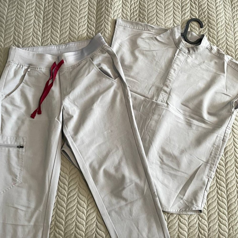 Figs Gray Scrub Set Zamora Rafaela Petite